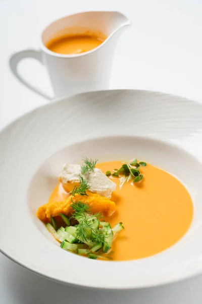 Frische Sahnesuppe — Stockfoto