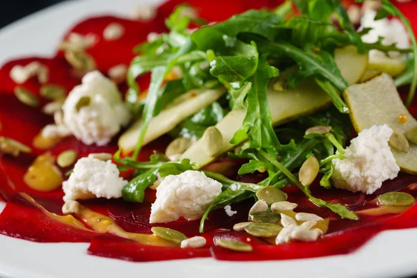 Fresh beetroot carpaccio — Stock Photo, Image