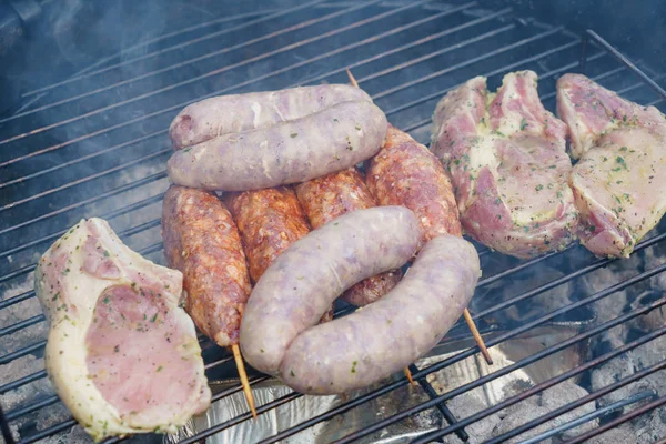 Olika grillade kött — Stockfoto