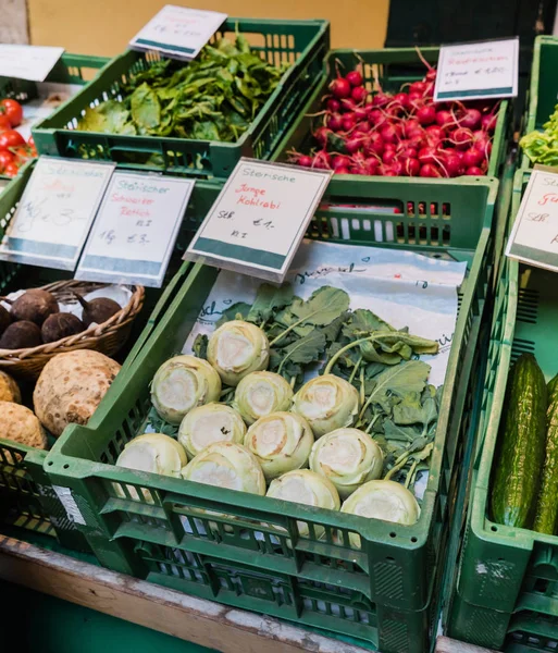 İtalya sebze pazarı — Stok fotoğraf