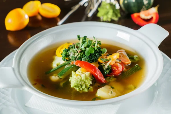 Podzimní zelenina polévka — Stock fotografie