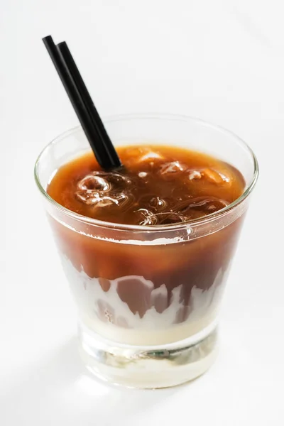 Ledová káva ve skle — Stock fotografie