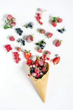 Parlak dondurulmuş meyveler
