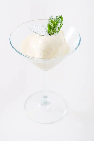 Italian sorbet in glass — Stock Photo, Image
