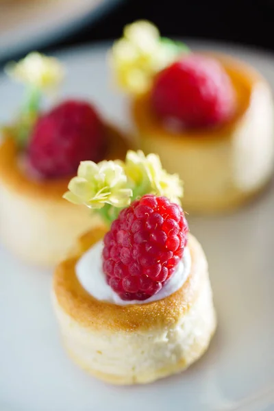 Fresh tarts with berries — Stock Photo, Image