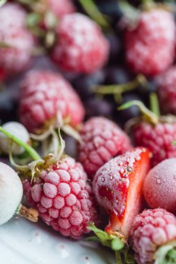 Dondurulmuş çilek portre