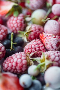 Dondurulmuş çilek portre