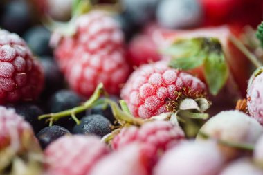 Dondurulmuş meyveler yakın çekim