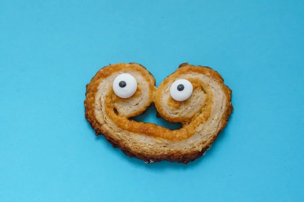 Cookie amuzant cu ochi albi — Fotografie, imagine de stoc