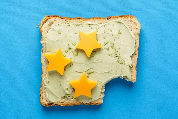 Sandwich with cream cheese — Stock Photo, Image