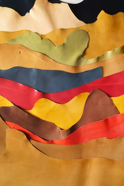 colorful leather sheets