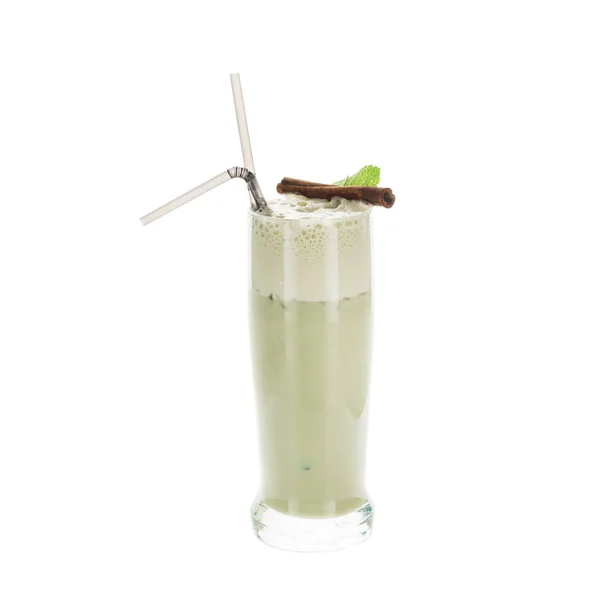 Glas av cocktail med vaniljstång — Stockfoto