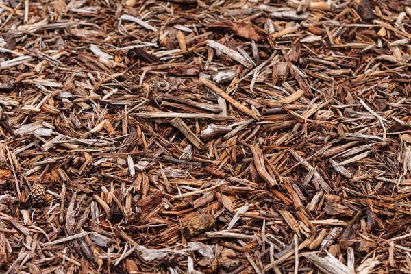 Wooden mulch background — Stock Photo, Image