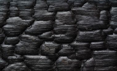 yanık ahşap kömür doku 