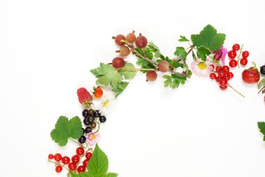 Yaz meyveler ve çiçekler 