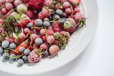 farklı dondurulmuş meyveler