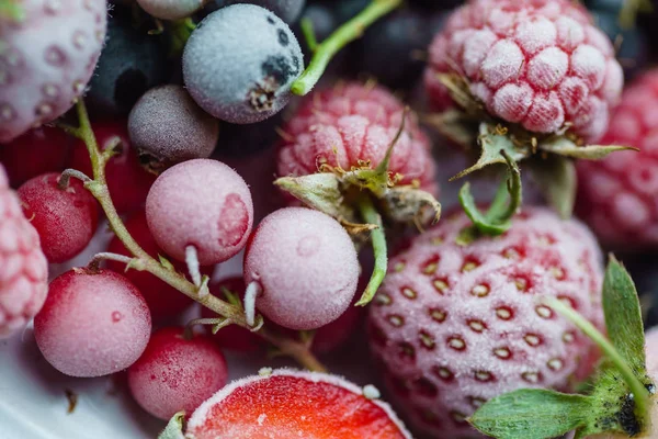Різні заморожені ягоди — стокове фото