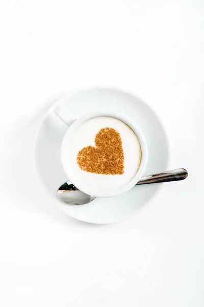 Heart latte art — Stock Photo, Image