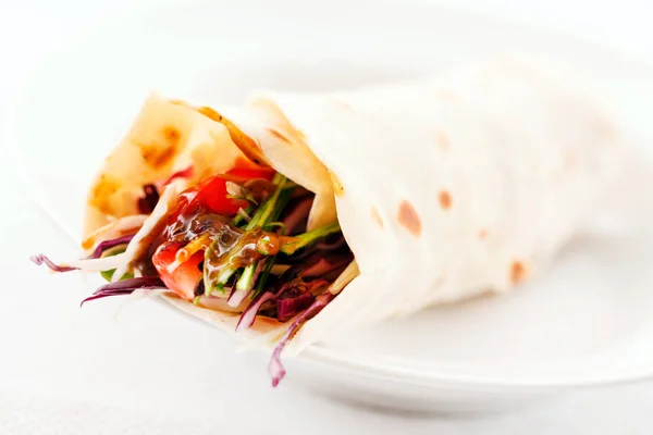 Frisse tortilla wrap — Stockfoto