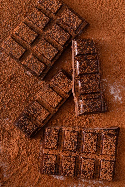Fondo chocolate oscuro —  Fotos de Stock