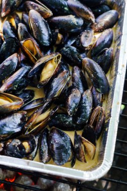 lezzetli kızarmış midye
