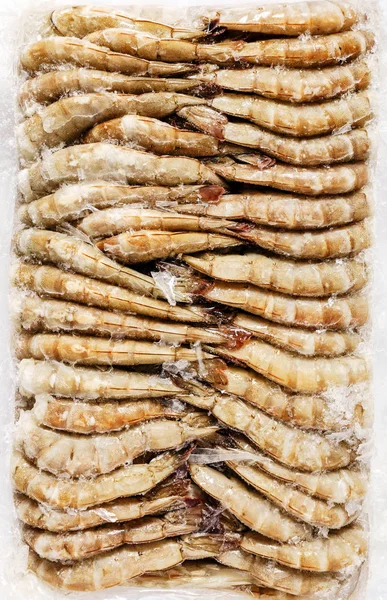 冻虾，关门 — 图库照片