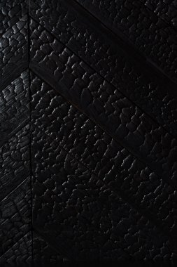 Siyah ahşap doku yanmış