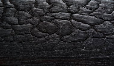 Ahşap yanmış doku