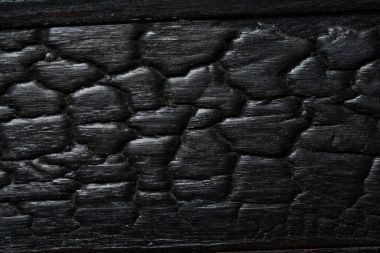 Ahşap yanmış doku