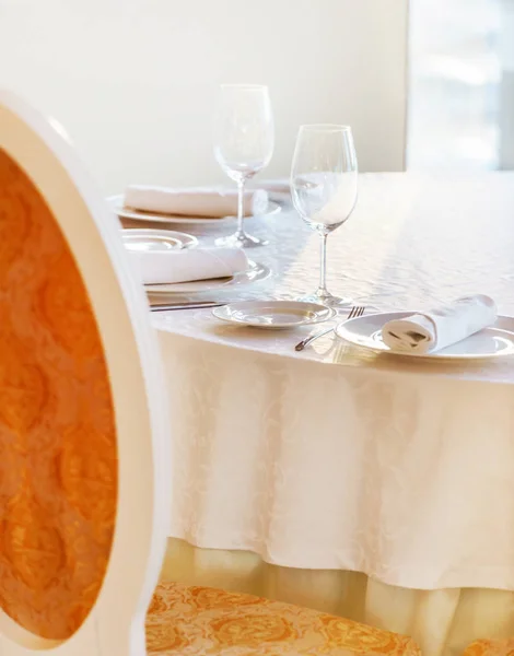 Table set for meal — Stock Photo, Image