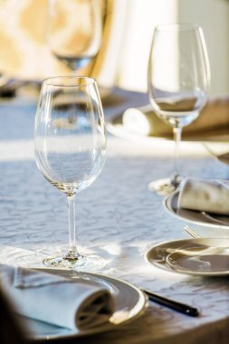 Yemek için masa hazır.