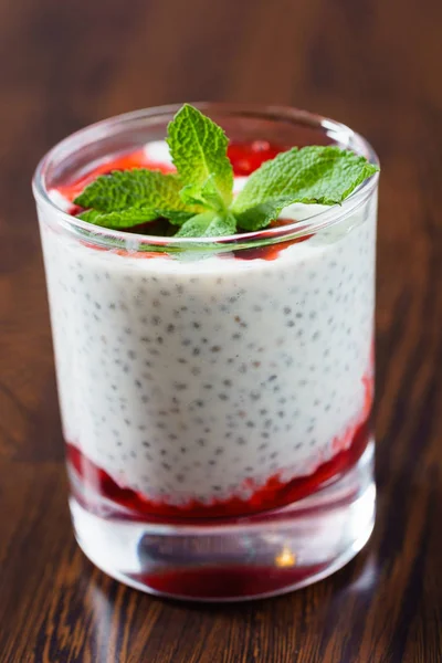 fitness dessert in glass