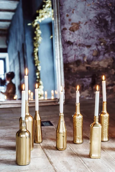 Decorazione candele di Natale — Foto Stock