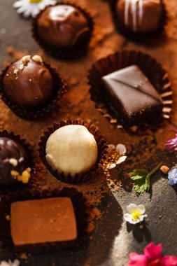 lezzetli çikolatalı tatlılar