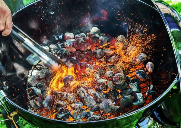 Fête barbecue en plein air — Photo