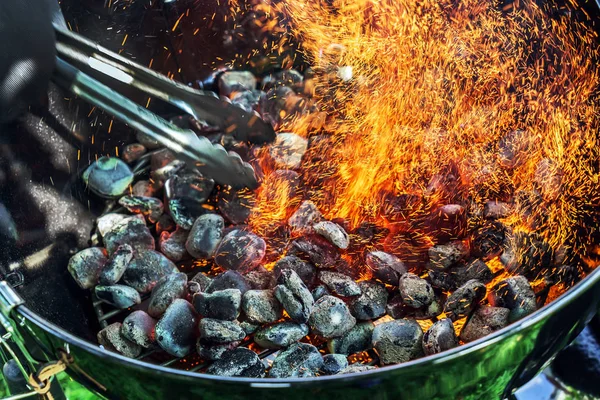 Pesta BBQ di luar ruangan — Stok Foto