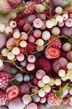 Dondurulmuş çilek arka plan