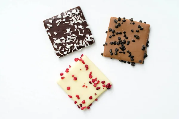 Chocolate candies isolated — Stock Photo, Image
