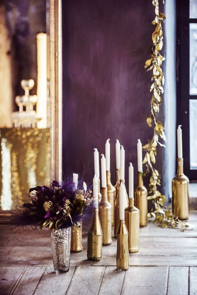 Decorazione candele di Natale — Foto Stock