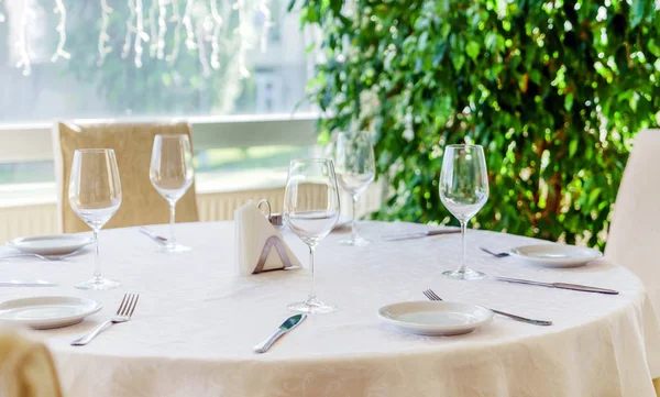 Table set for meal — Stock Photo, Image