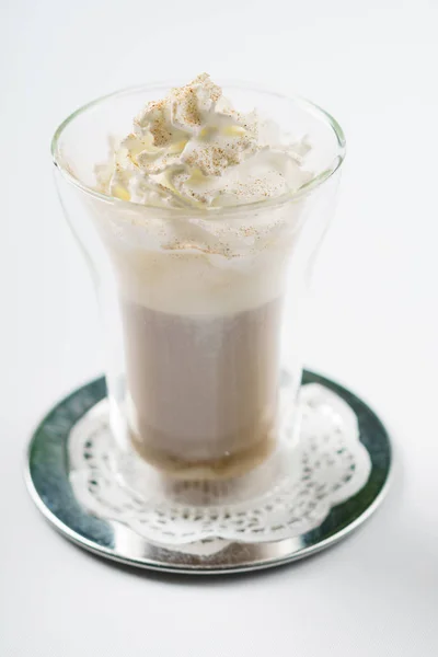 Tazza di caffè in vetro — Foto Stock