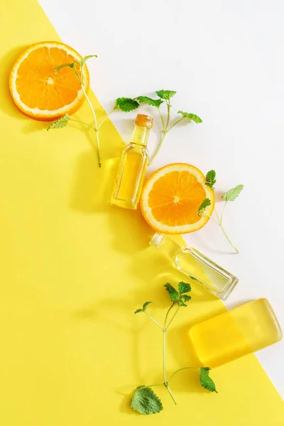 기름과 오렌지 — 스톡 사진