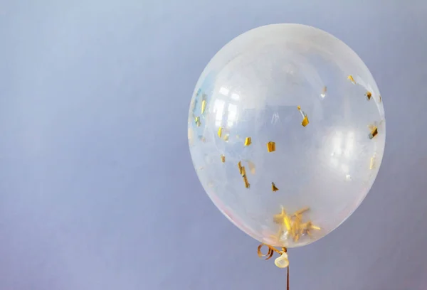 Balão Branco Brilhante Perto — Fotografia de Stock