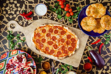 Tablo lezzetli pizza