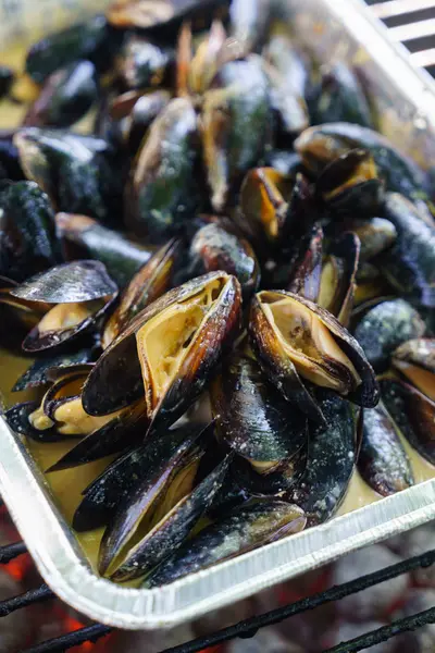 lezzetli kızarmış midye