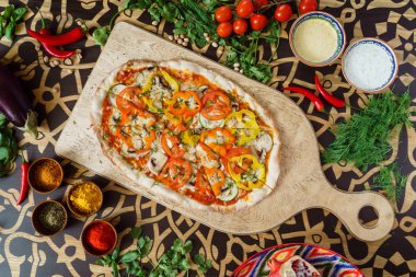 Tablo lezzetli pizza