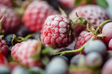 lezzetli dondurulmuş meyveler