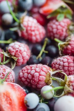 lezzetli dondurulmuş meyveler