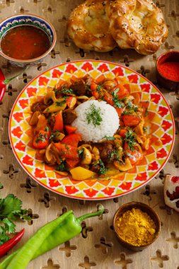 Lezzetli Asya yemekleri 