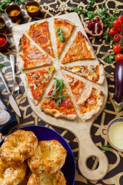 Tablo lezzetli pizza